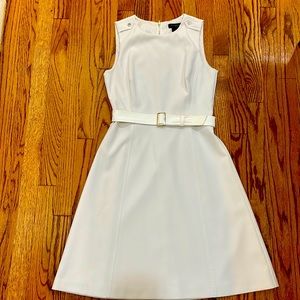 White House Black Market off-white sleeveless dress